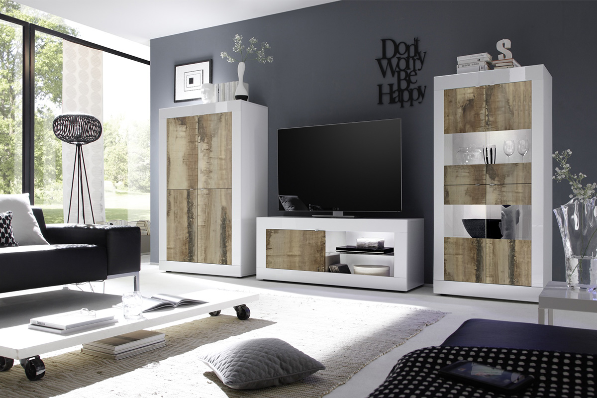 Basic Szafka RTV mała z wnęką